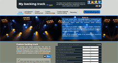 Desktop Screenshot of mybackingtrack.com