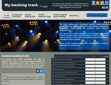 Tablet Screenshot of mybackingtrack.com